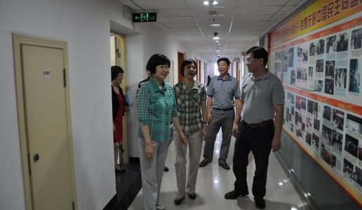 中共厦门市委副书记洪碧玲走访民盟市委机关