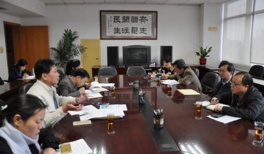市文广新局林进川局长一行前来民盟市委机关走访调研