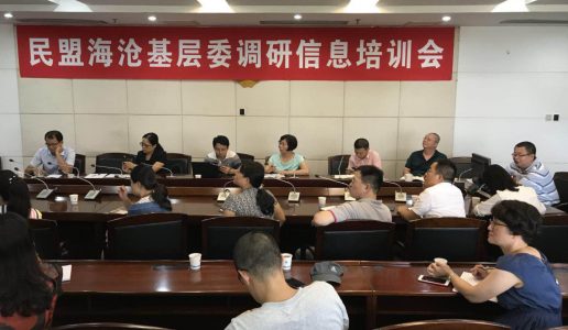民盟海沧基层委召开调研信息培训会